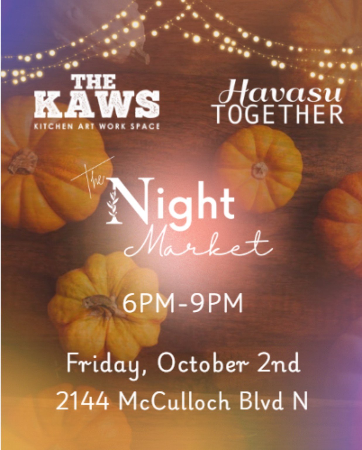 The Night Market event flyer